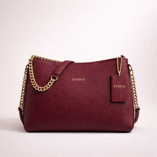 Zysole Elira Shoulder Bag Burgundy